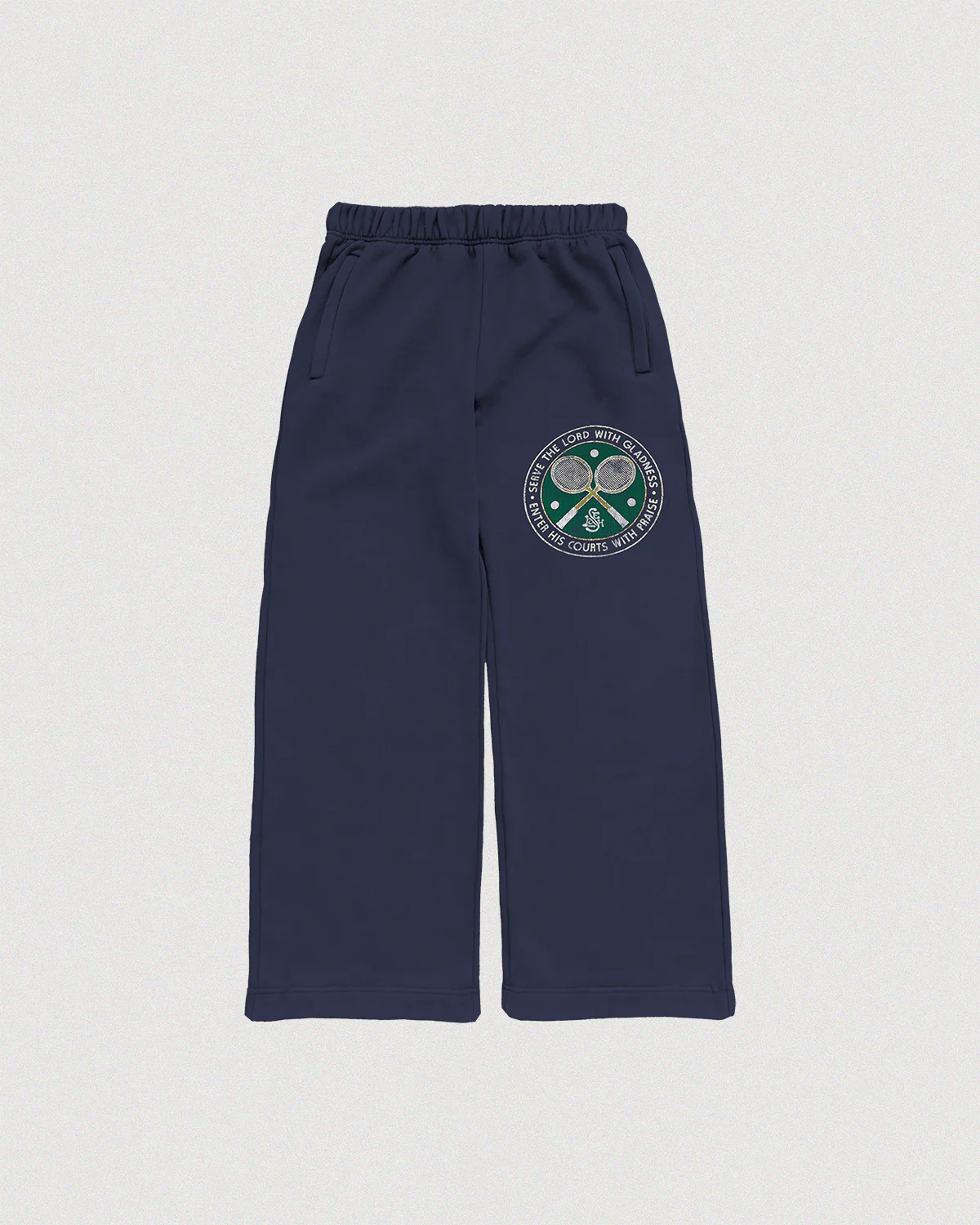 BLUESWEATS SELAH SERVE THE LORD" SUN-FADED BAGGY SWEATPANTS