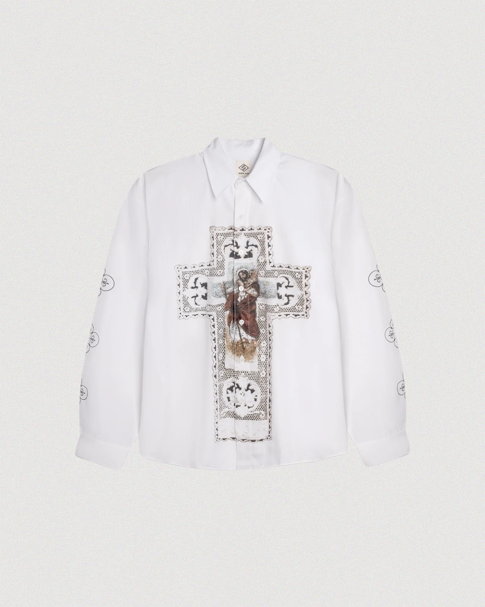 CROSS_BUTTON_DOWN_3995ec19-ae36-4926-a0c1-a53137a4a7ba SELAH SACRAMENT" BUTTON SHIRT